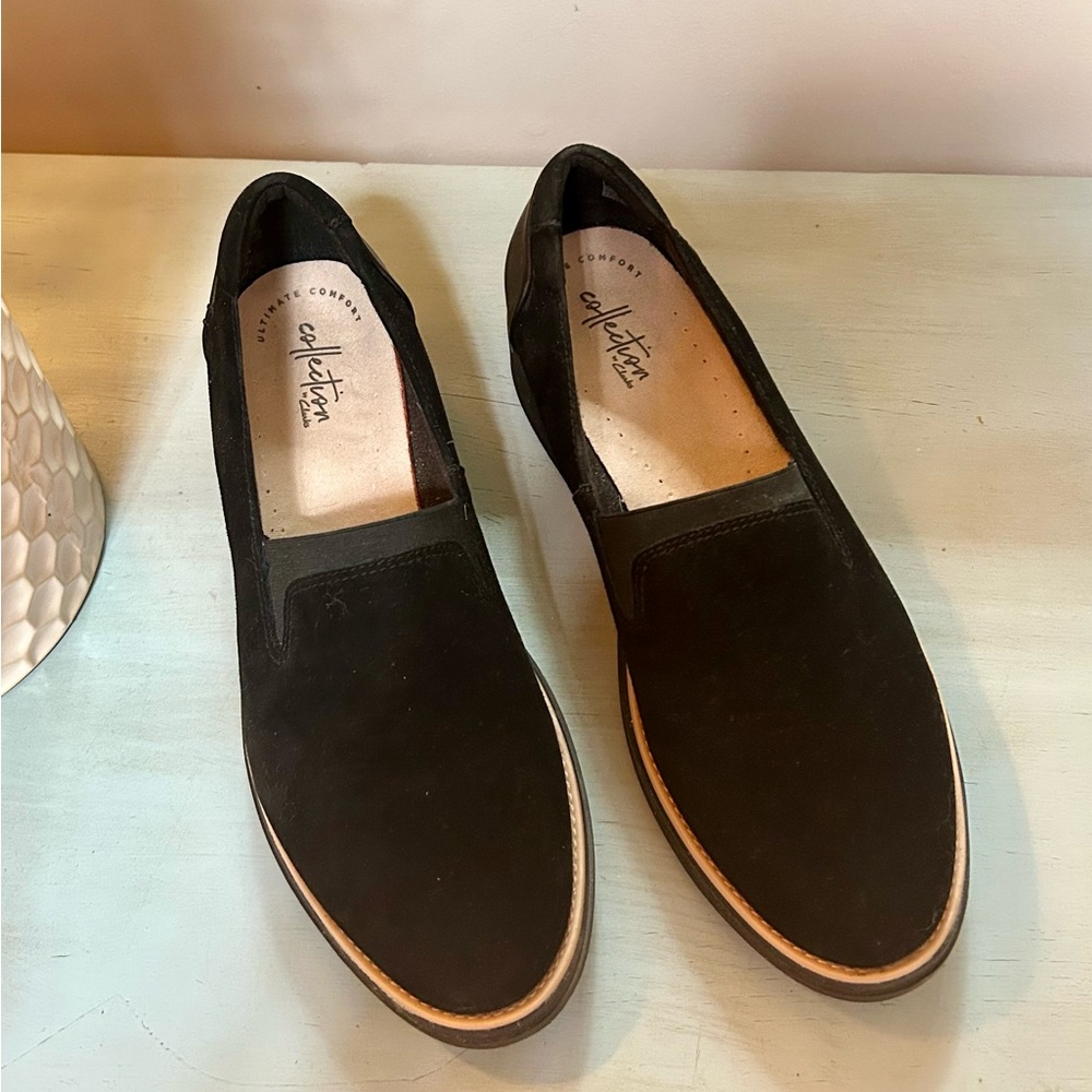 Clarks Black Women's Sharon Dolly Loafers